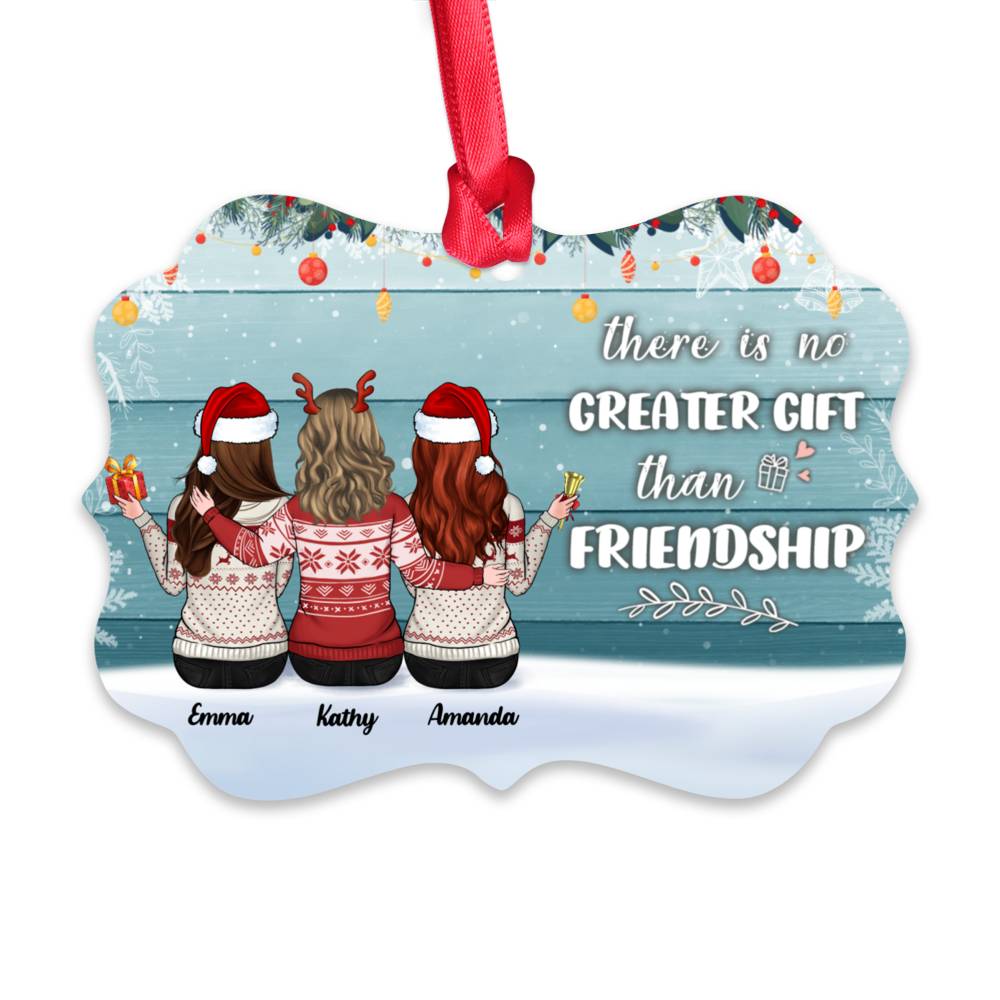 Personalized Ornament - Up to 5 Sisters - There is No Greater Gift than Sisters_1