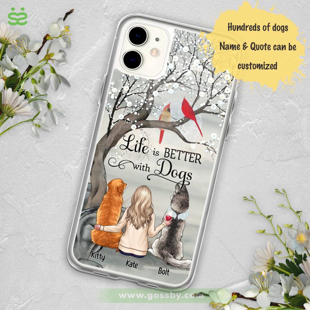 Memorial Phone Case - Life is better with dogs_3