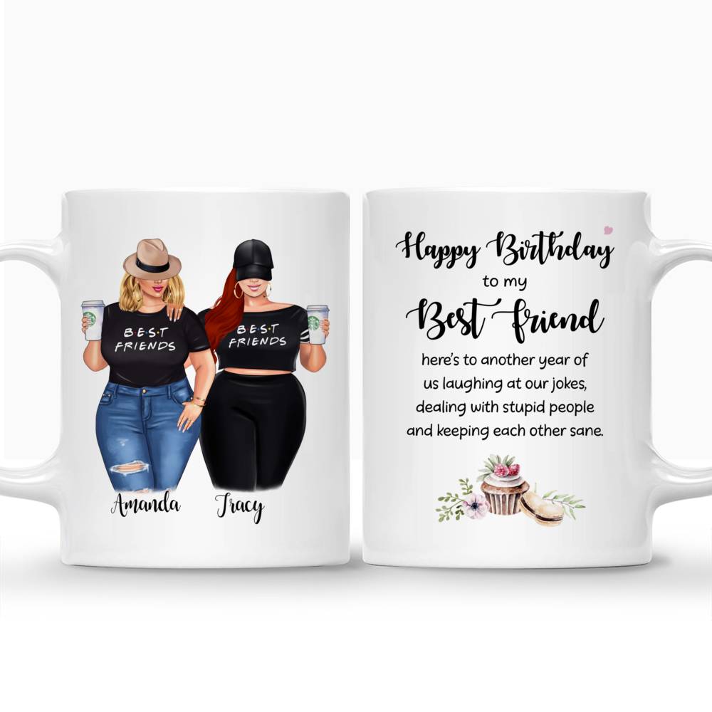 Happy Birthday Friend Gift Image Personalized Mug - Birthday Gift For Best Friends - Happy Birthday To My Best  Friend, Heres To Another