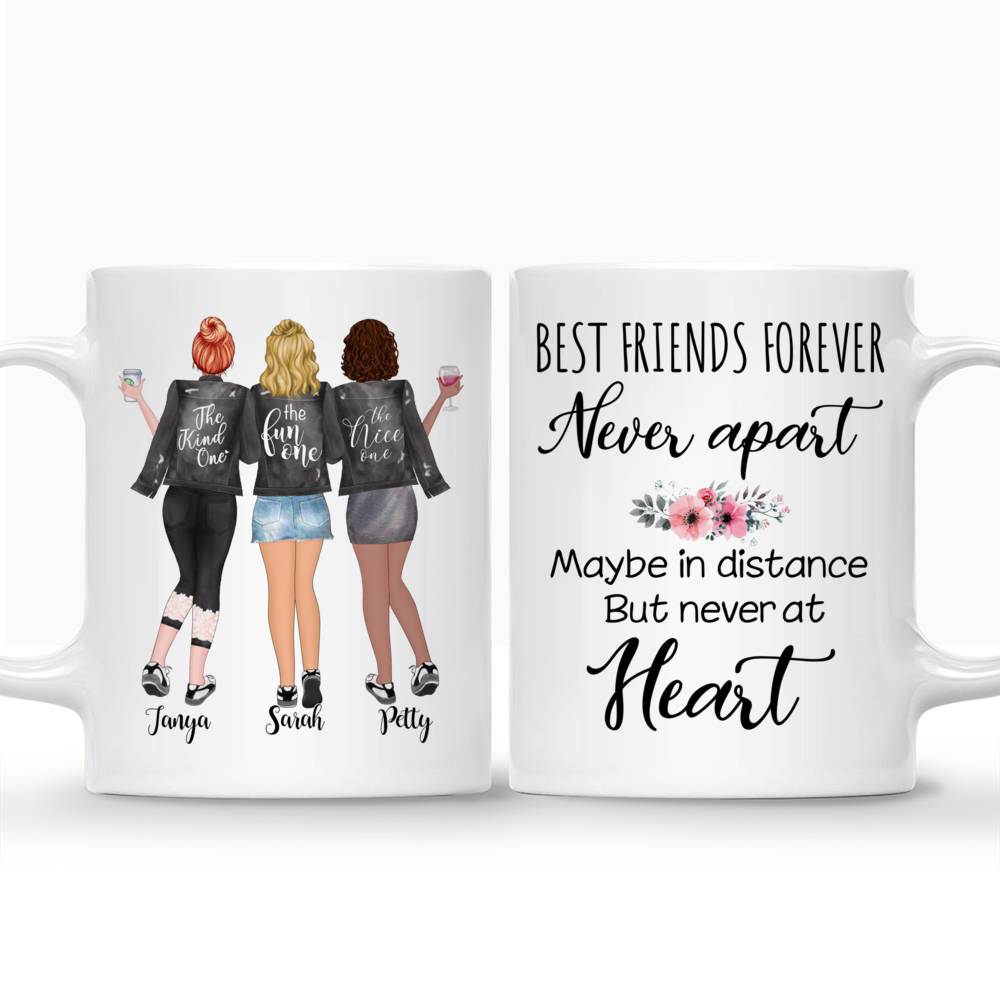 Personalized 3-sister Mug - Best Friends Forever, Never Apart..._3