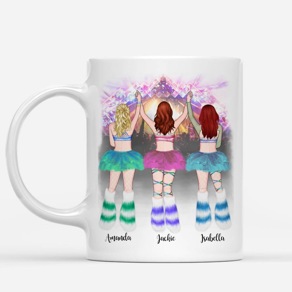 Personalized Mug - Topic - Personalized Mug - 3 EDM Girls - Festy Besties_1