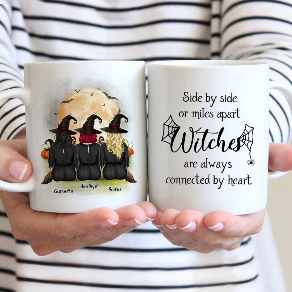 Personalized Witch Mug - Witches are Always Connected by Heart