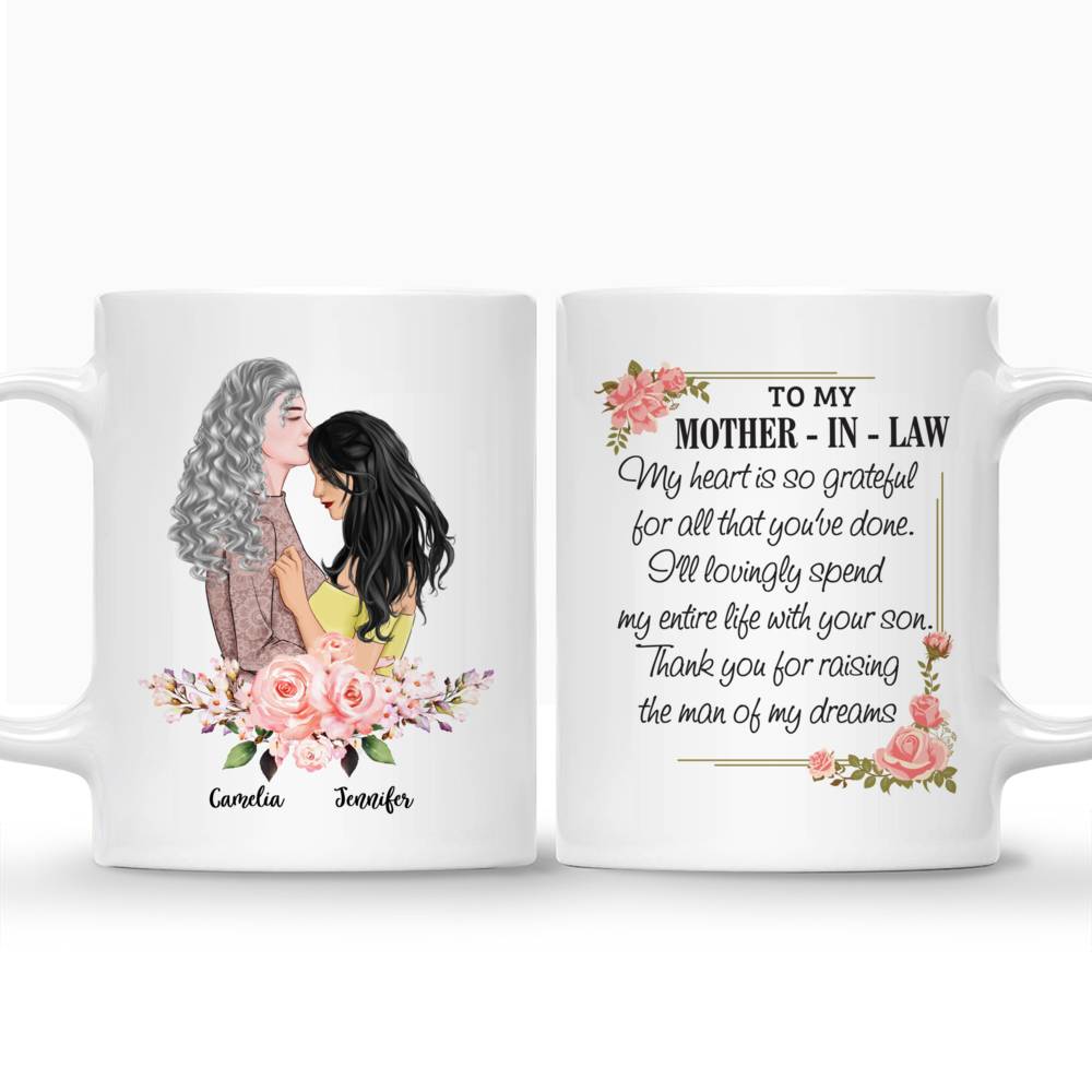 Personalized Mug - Mother & Daughter - To My Mother-In-Law, My Heart Is So Grateful For All That You're Done_3