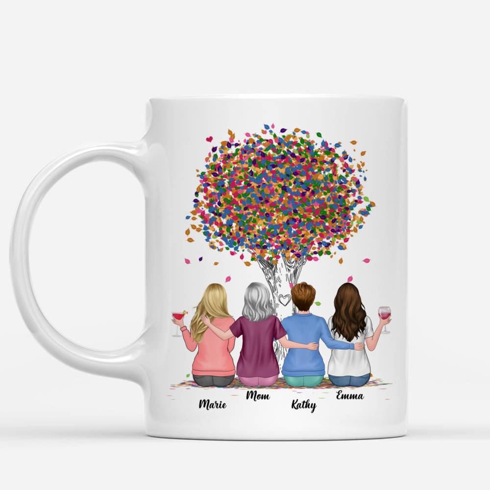 Personalized Mug - Mother & Daughters - Mother & Daughters forever linked together (3920)_1
