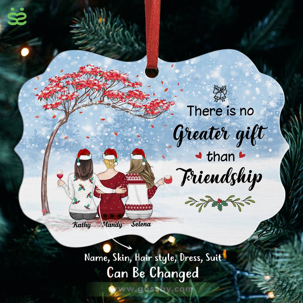 Personalized Ornament - Best friends - UP to 6 - There is no greater gift than Friendship Ver 3 (8463)_1