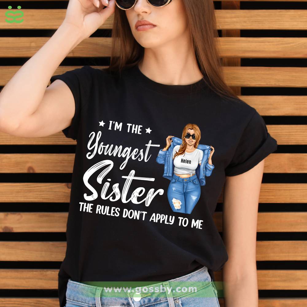 Personalized Shirt - Sisters - Sisters Are The Rules (The Oldest/Middle/Youngest Sister) V4_4