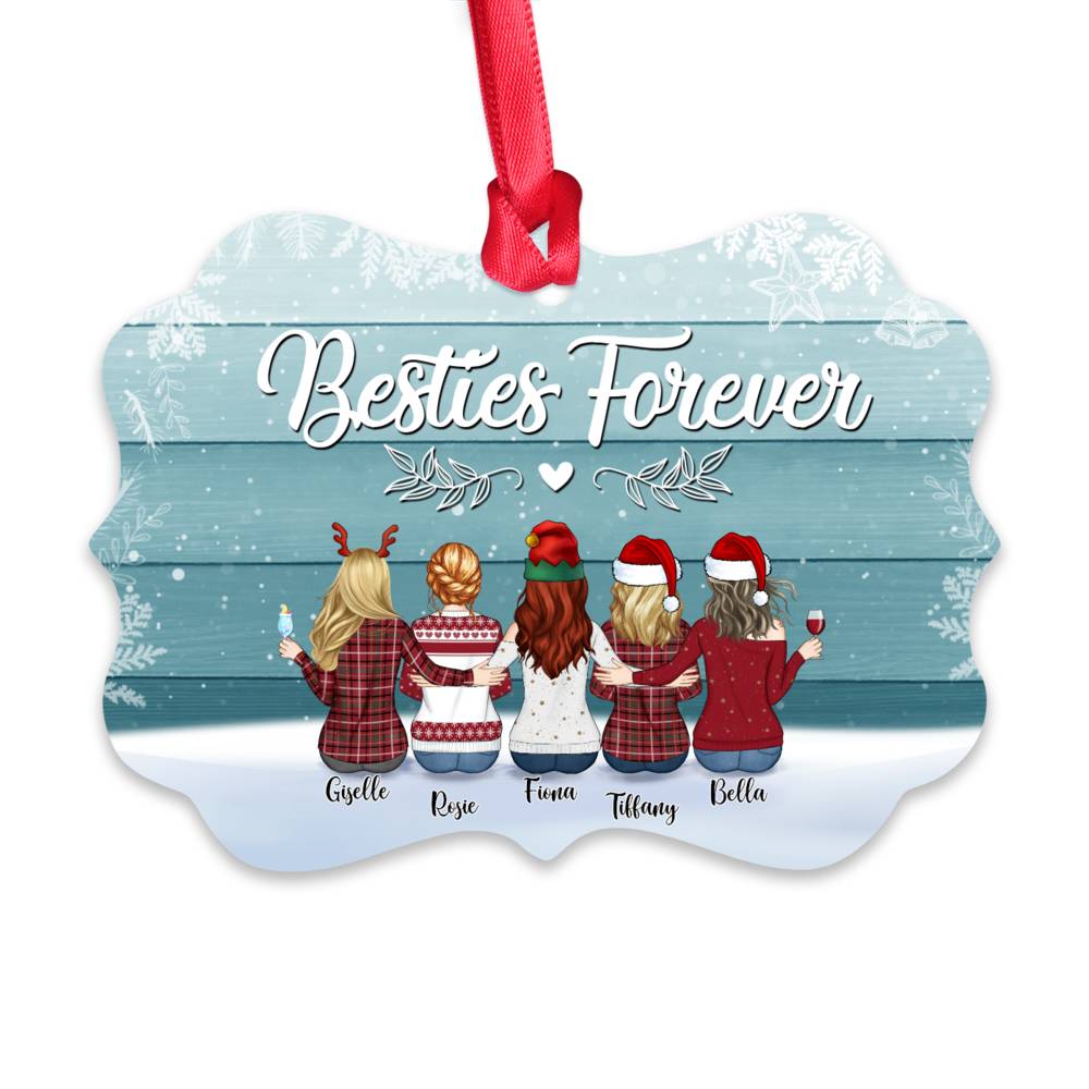 Personalized Ornament - Up to 9 Women - Ornament - Besties forever (T7522)_1