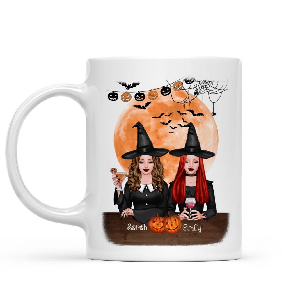 Personalized Halloween Mug - A Real Witch is Nothing Without Her Ghoul Friends_1