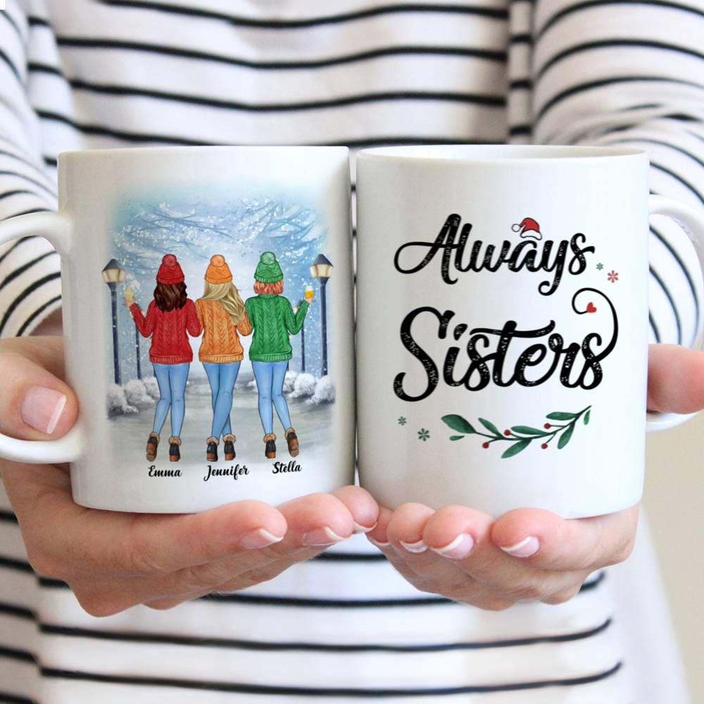 Personalized Mug - Sweater Weather - Always Sisters - Up to 5 Ladies