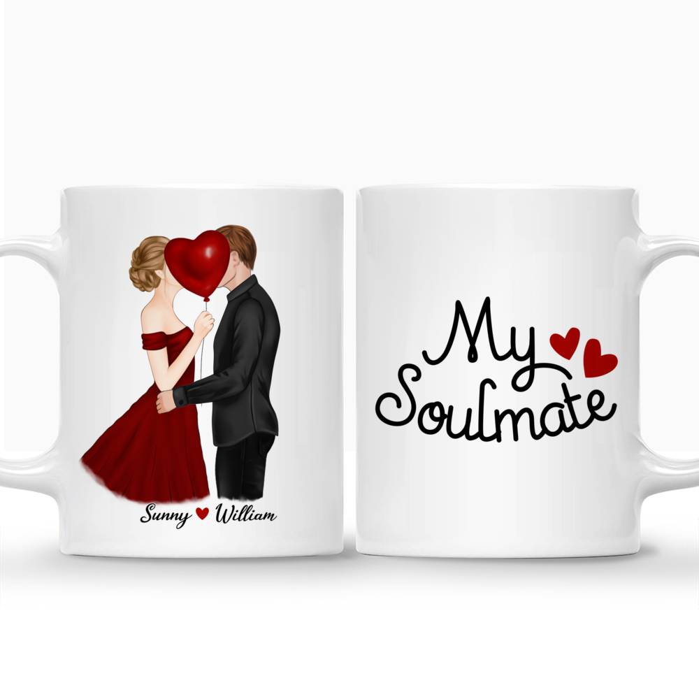 Personalized Couple Mug - My Soulmate (Kissing Couple)_3
