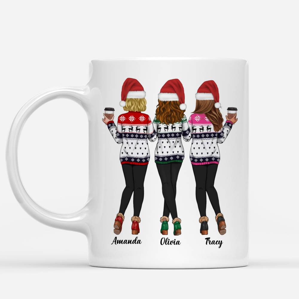 Personalized Mug - Xmas Mug - Sweaters Leggings - The Love Between Sisters Is Forever v2_1