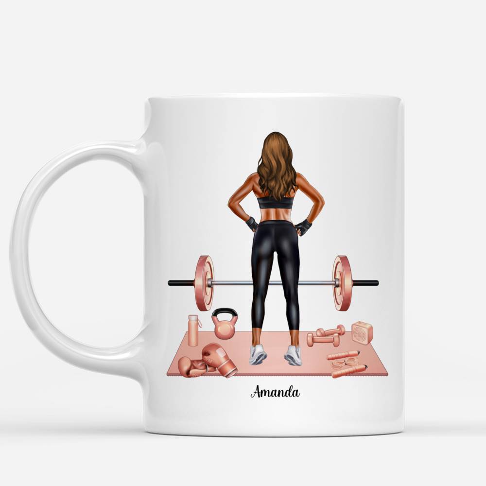Personalized Mug - Gym Girl (Ver 2) - Don't Wish For It, Work For It_1