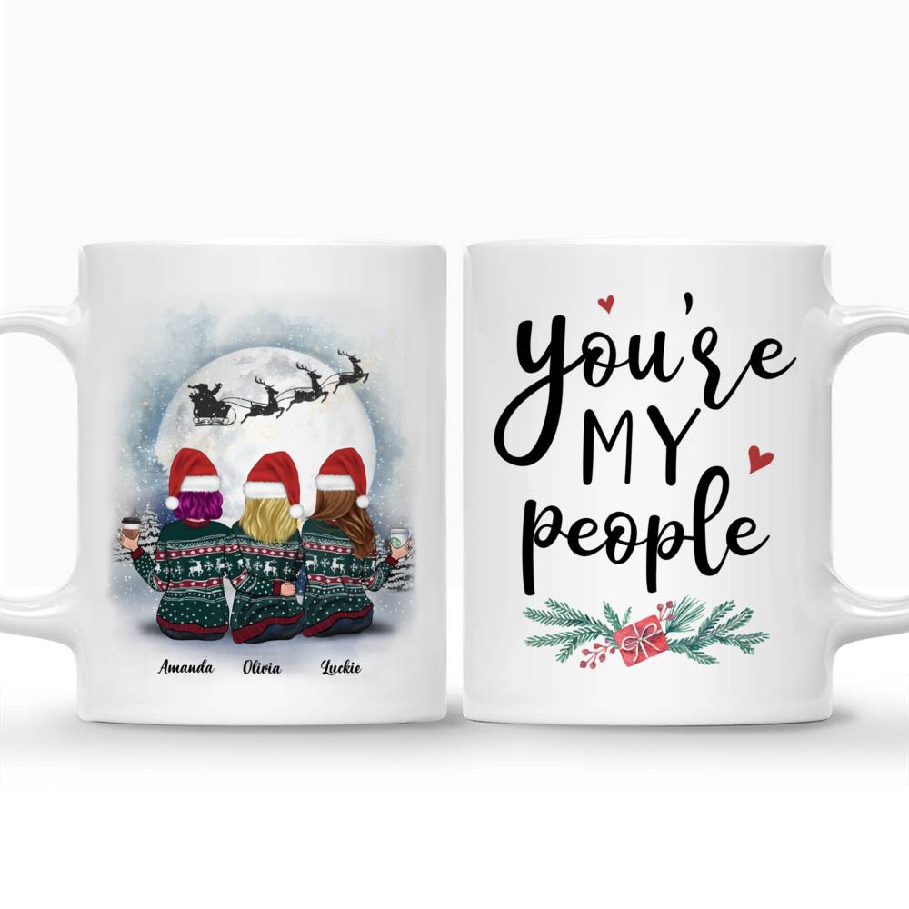 Personalized Mug - Christmas Moon - You're My People_3