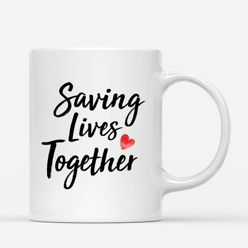 Personalized Mug - Up to 5 Nurses - Saving Lives Together_2