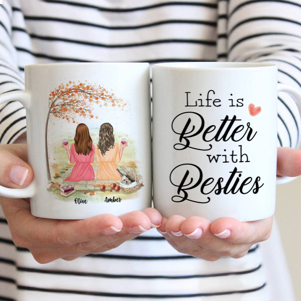 Personalized Mug - Picnic Time - Life is Better with Besties
