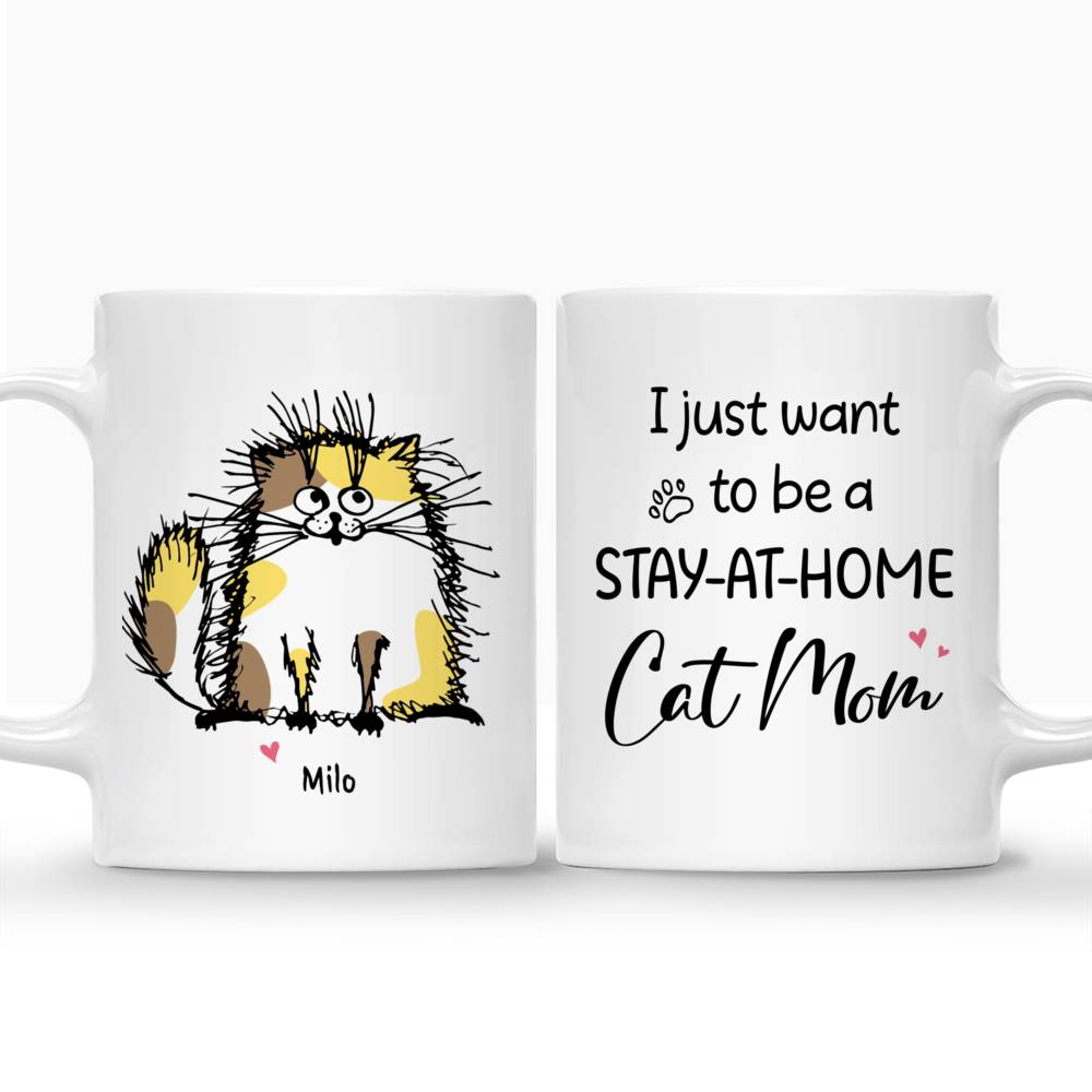Personalized Mugs - I Just Want To Be a Stay-at-Home Cat Mom_3