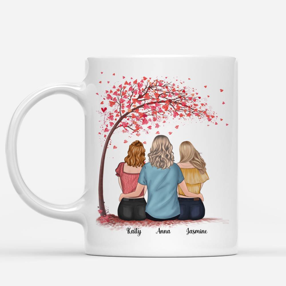 Personalized Mug - Mother & Daughter (Pink Tree) - First My Mother Forever My Friend_1
