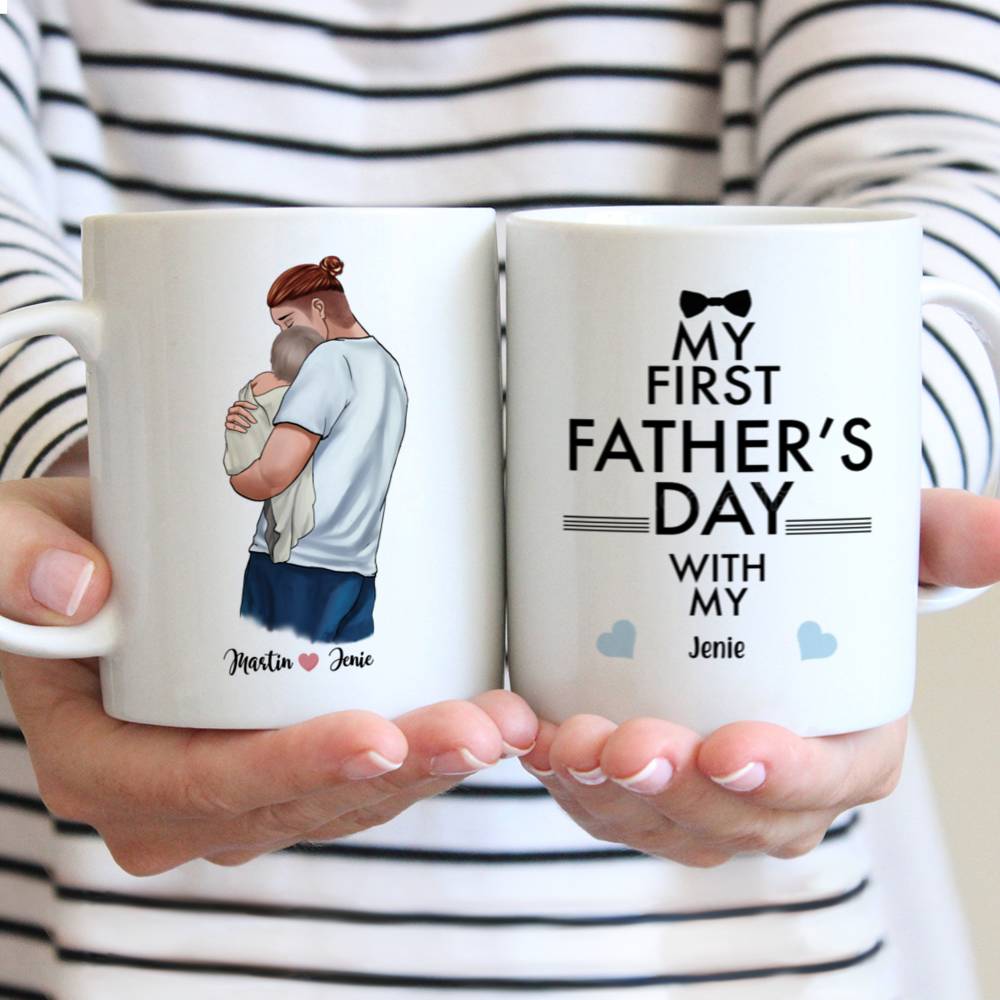 Personalized Mug - Family - My first father's day with my....