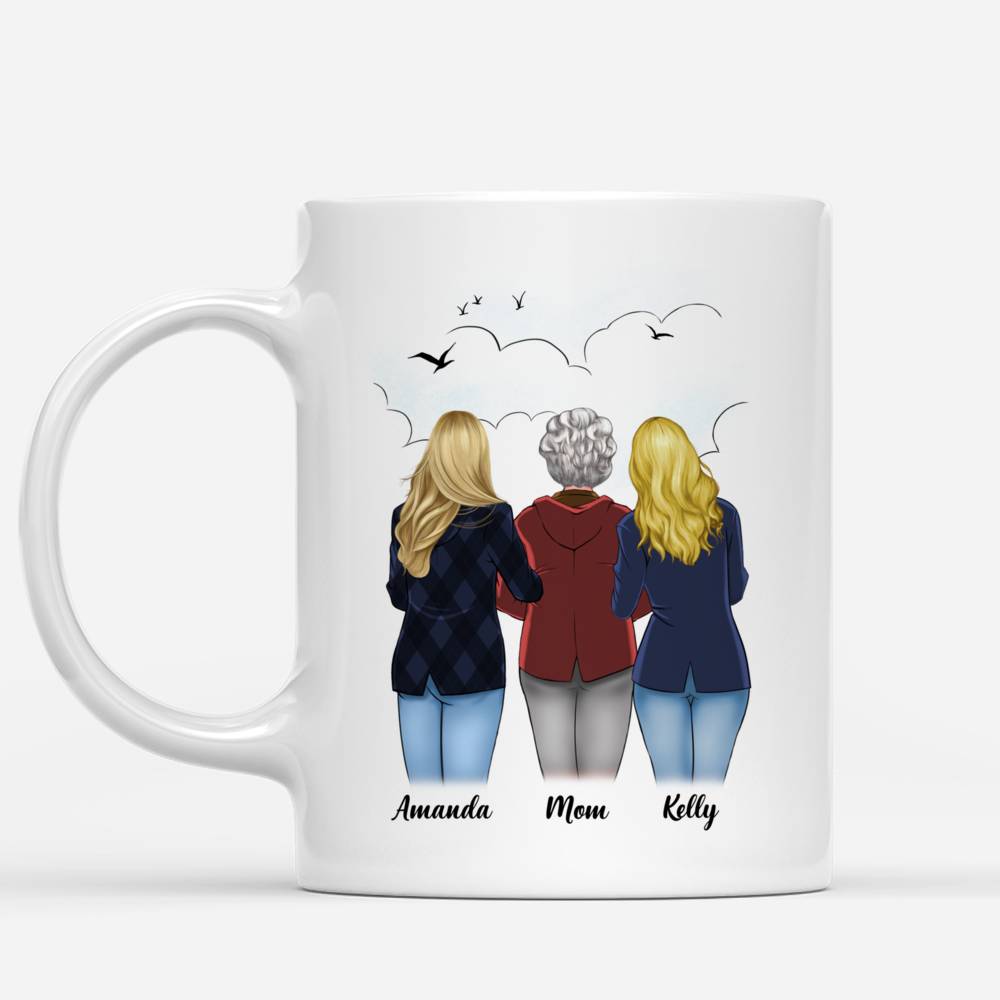 Personalized Mug - Mother's Day - Mother & Daughters Forever Linked Together - S_1