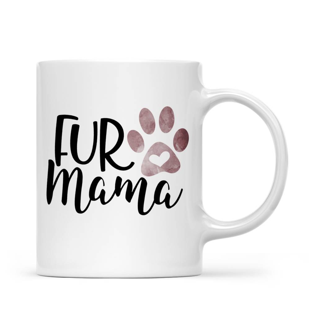 Personalized Mug - Girl and Dogs Christmas - Fur Mama_2