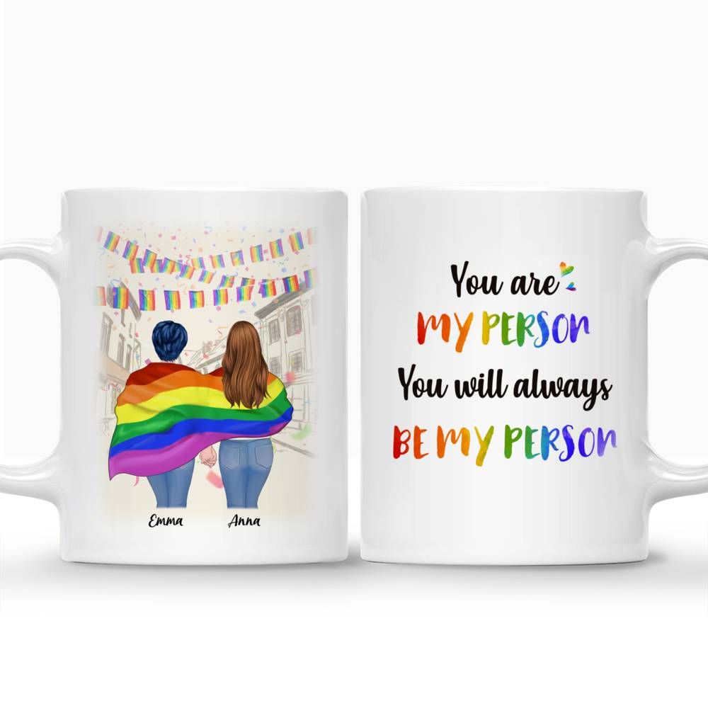 Personalized Mug - You're My Person - You'll Always Be My Person (2 Hearts)_3