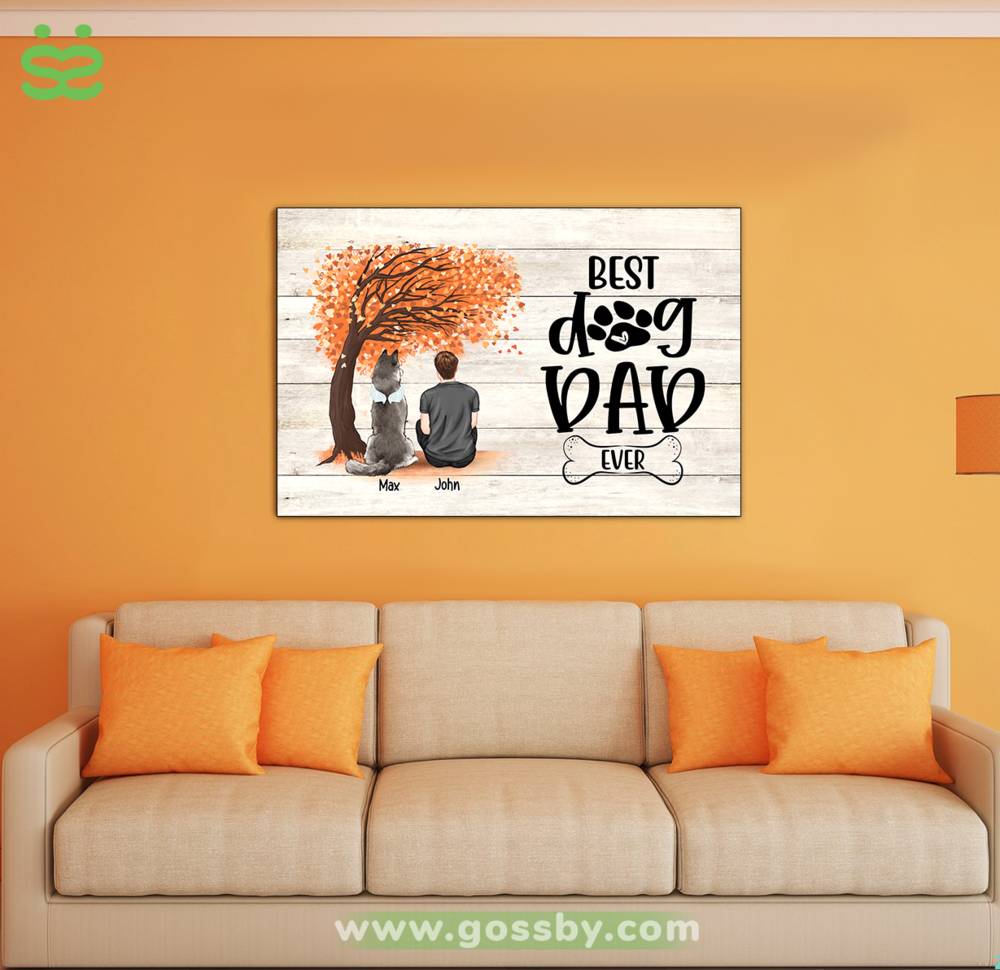 Personalized Poster - Dog Poster - Best Dog Dad Ever_1