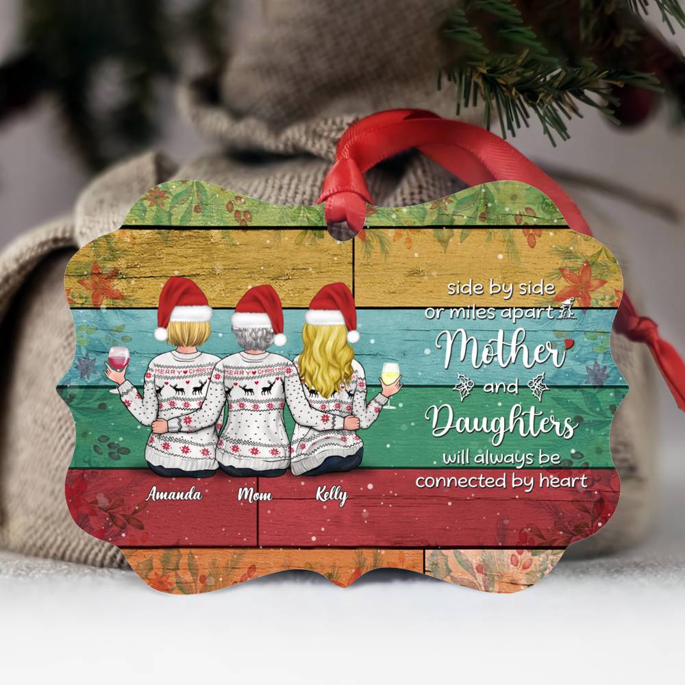 Personalized Ornament - Mother & Daughter Will Always be Connect by Heart