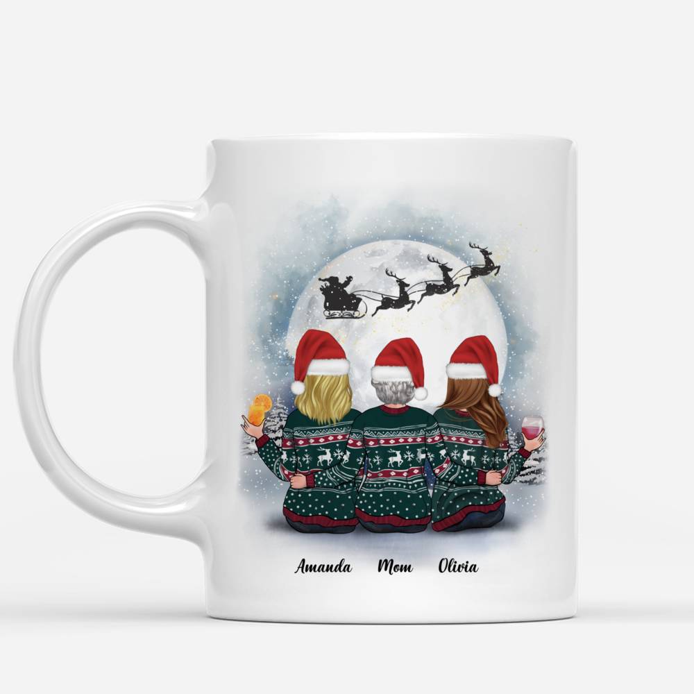 Personalized Mug - Christmas Moon - The Love Between A Mother And Daughters Is Forever (2)_1