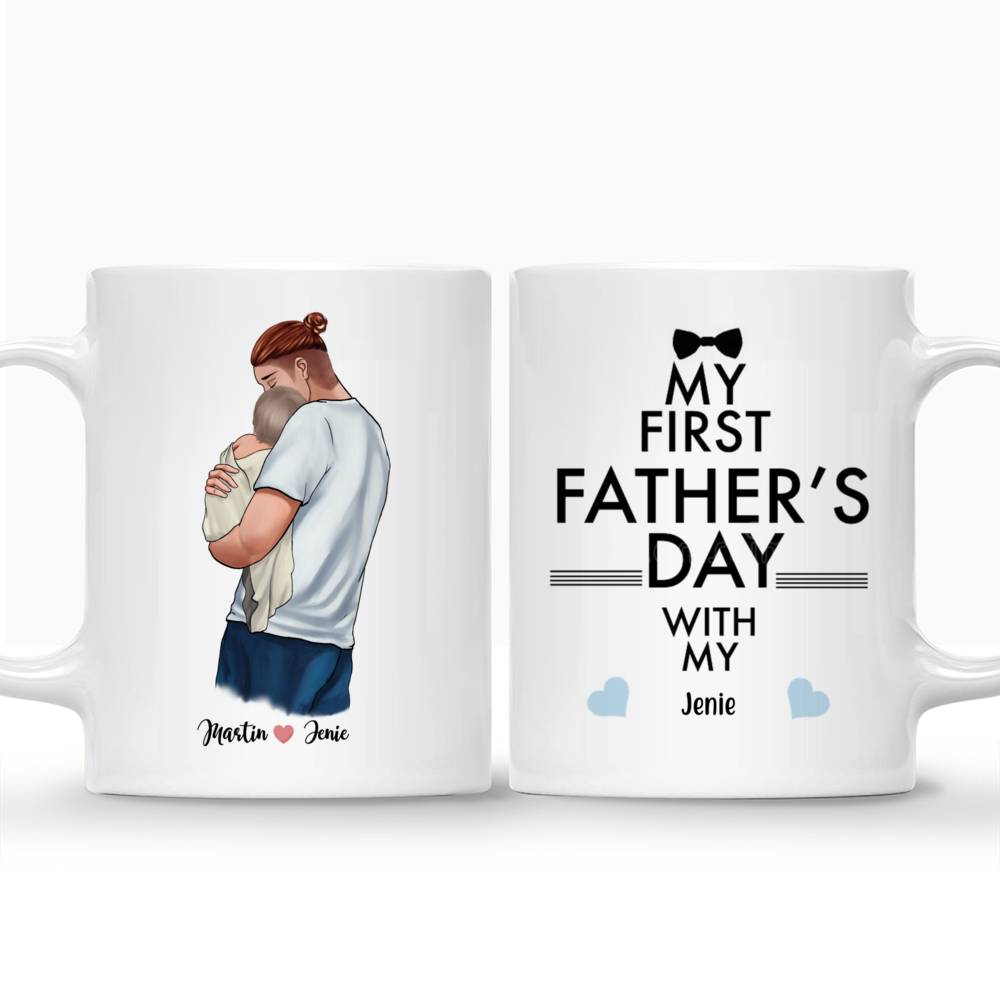 Personalized Mug - Family - My first father's day with my...._3