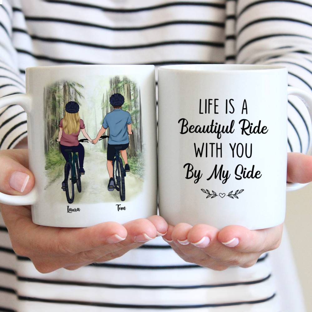 Personalized Mug - Life Is A Beautiful Ride With You By My Side