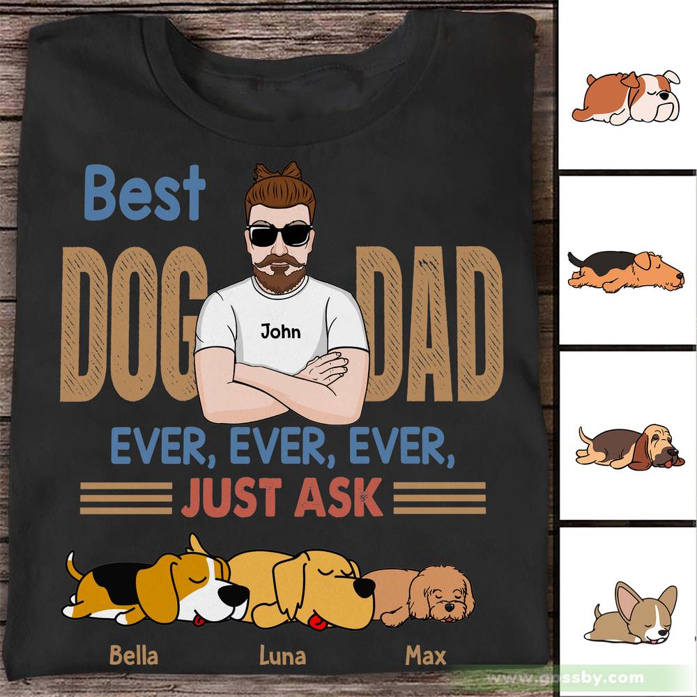 custom dog dad shirt
