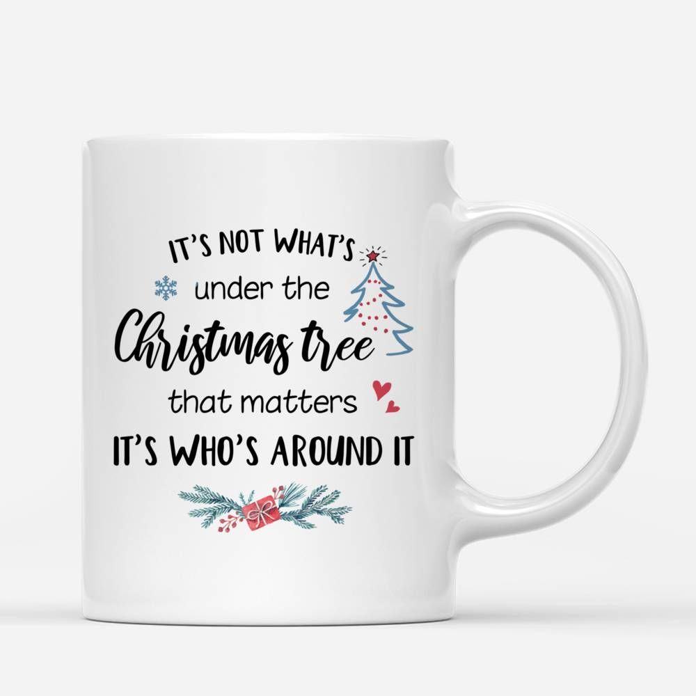 Personalized Mug - Christmas Couple - Ver 1.1 - It's not what's under the Christmas tree that matters, it's who's around it_2