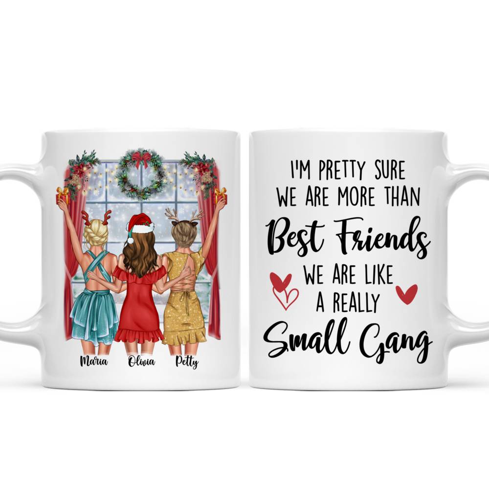 Personalized Mug - Christmas Up to 5 Girl - Holidays - Life is better with Friends (8417)_6