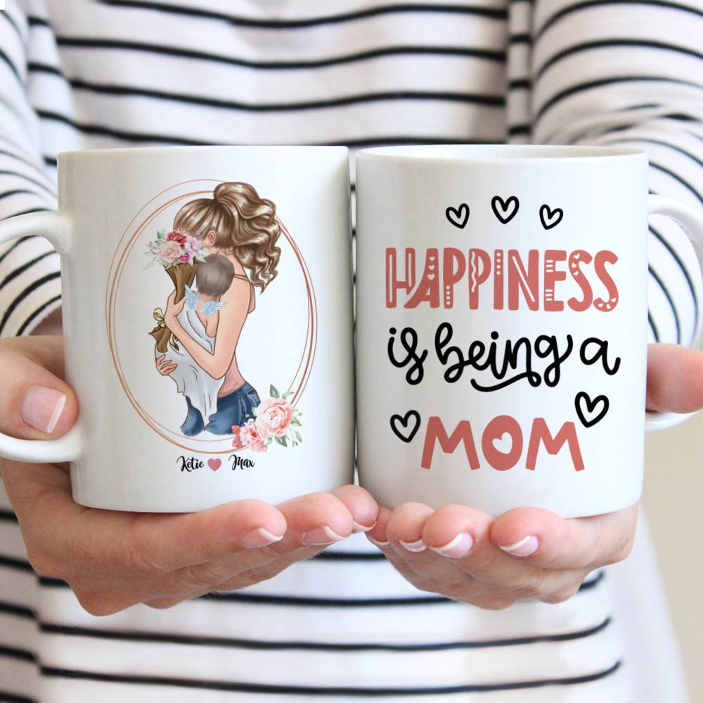 Personalized Mug - Family - First mothers day. Happiness is being a Mom