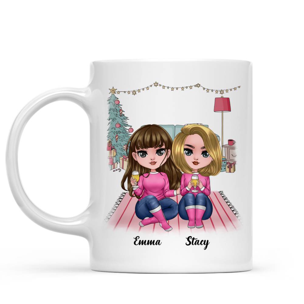 Personalized Mug - Doll Sisters - There Is No Greater Gift Than Friendship - Up to 5 Ladies_1