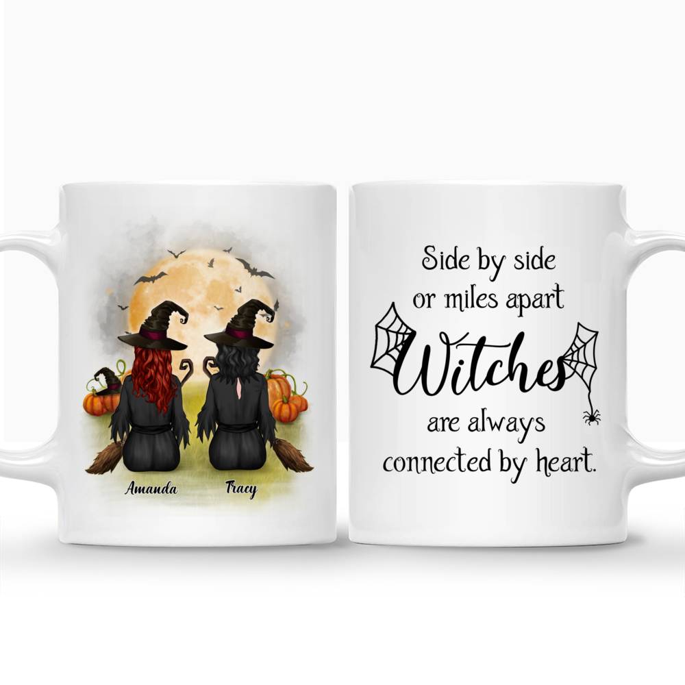 Personalized Halloween Mug - Witches Are Always Connected By Heart | Gossby_3