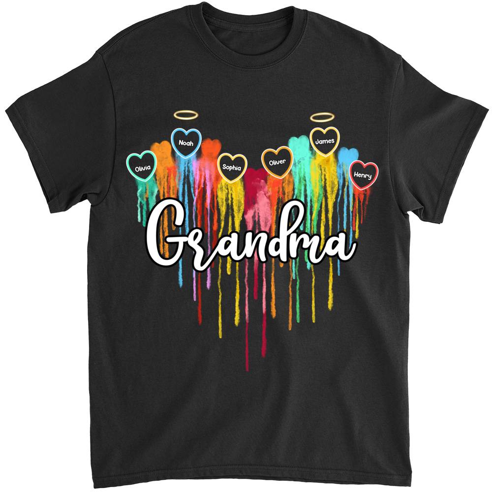 Personalized Shirt - Family - Melting Colorful Heart_1