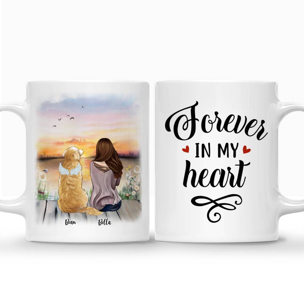 Personalized Mug - Memorial Mug - Sunset - Forever in my heart_Dogs_3