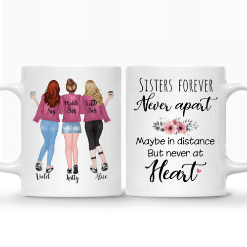 Sisters forever, never apart. Maybe in distance but never at heart. - Pink Black