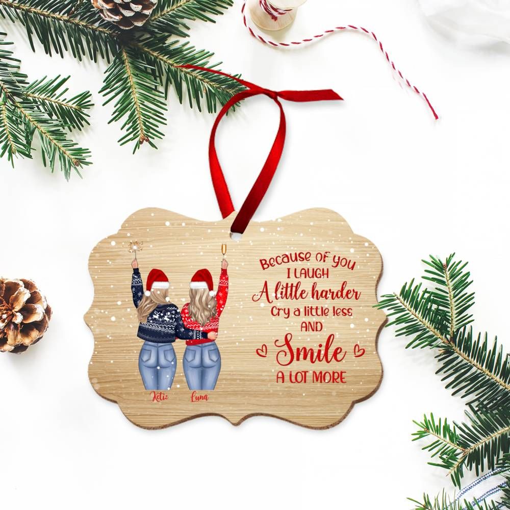 Personalized Christmas Ornament - Best Friend Xmas Ornament | Gossby_5