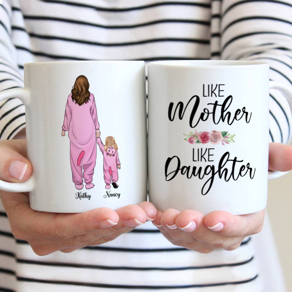Personalized Mug - Onesies Family - Like Mother Like Daughter