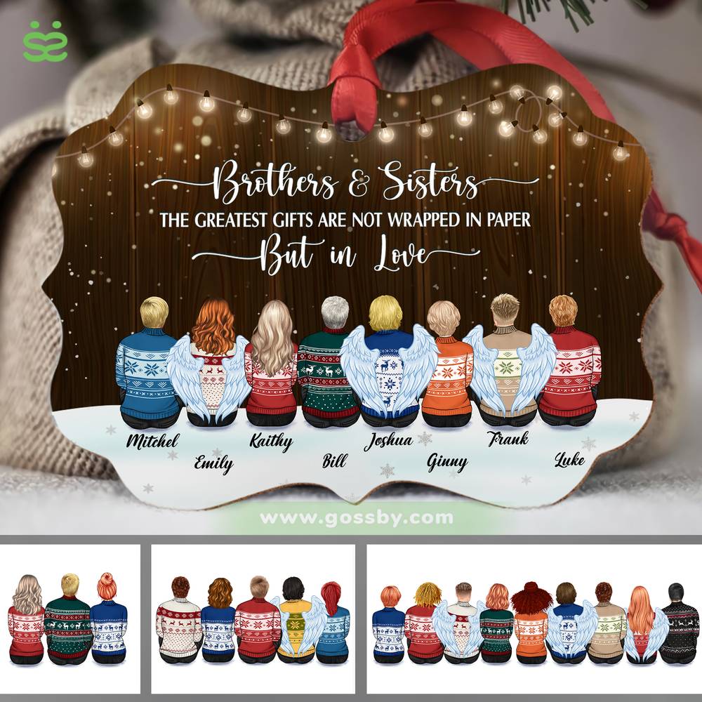 Personalized Ornament - The Greatest Gifts Are Not Wrapped In Paper But In Love