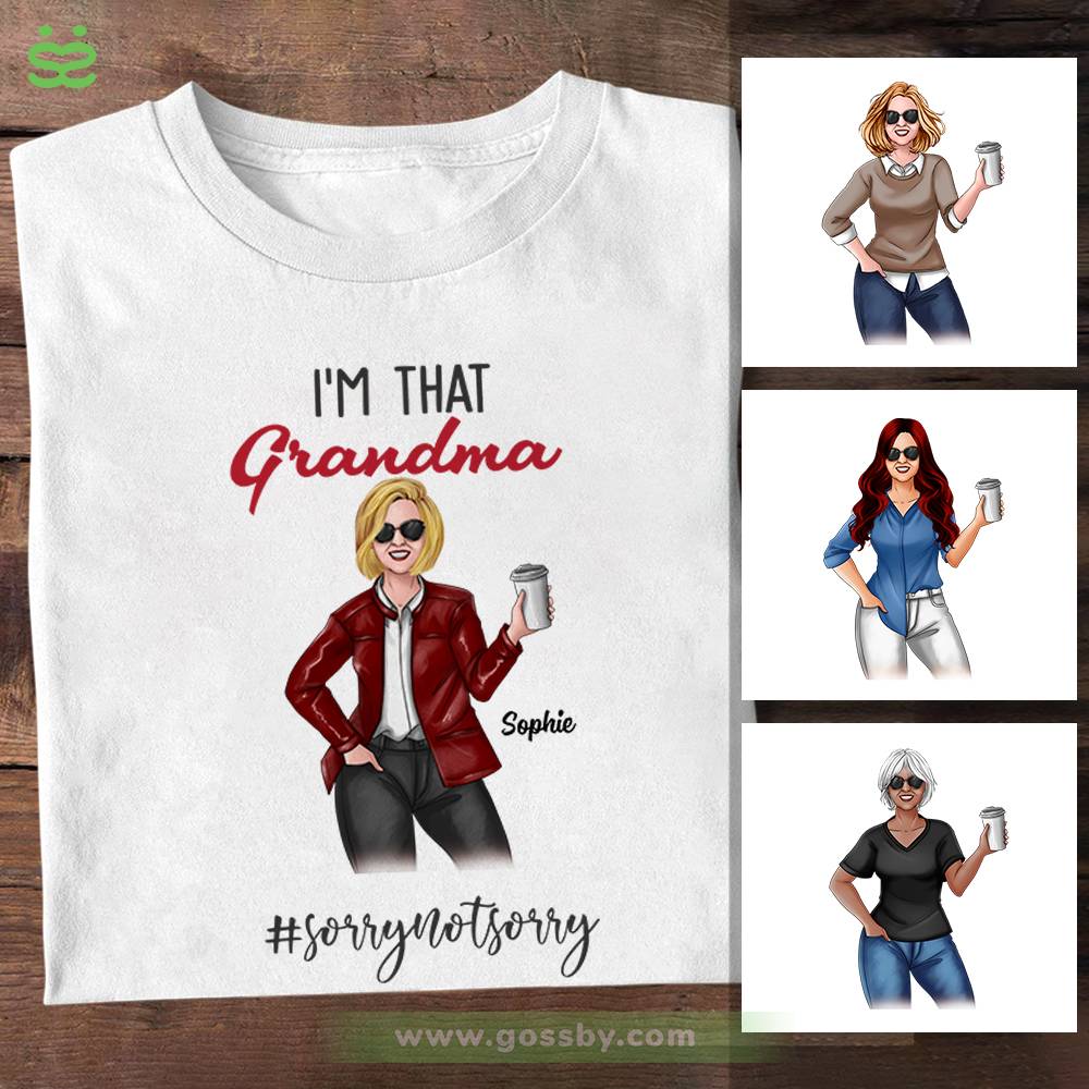 Personalized Shirt - Mother day - Mother's Day Tshirt - I'm that grandma