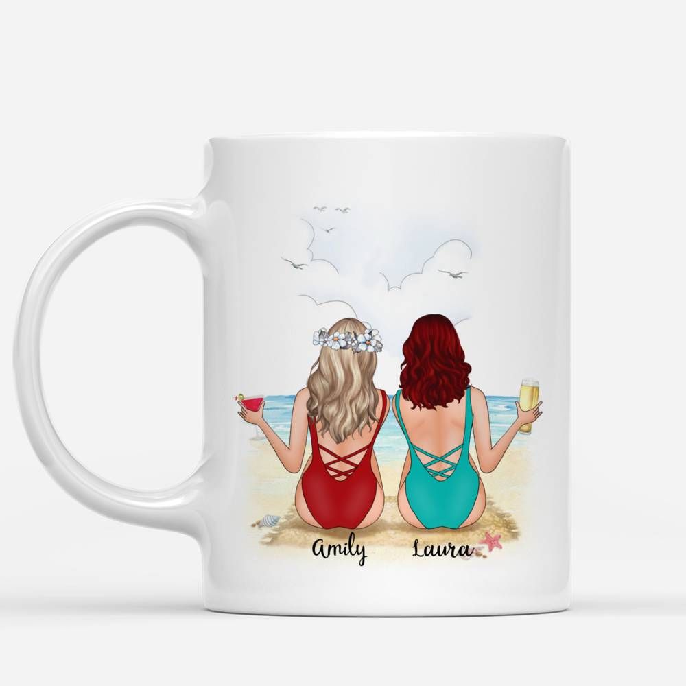 Beaches Girl Personalized Mugs - I Love You To The Beach And Back_1