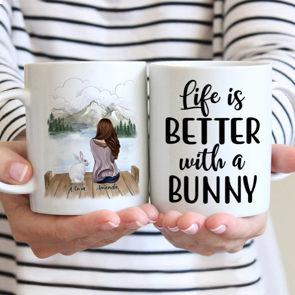 Personalized Mug - Topic - Personalized Mug -  Life Is Better With A Bunny
