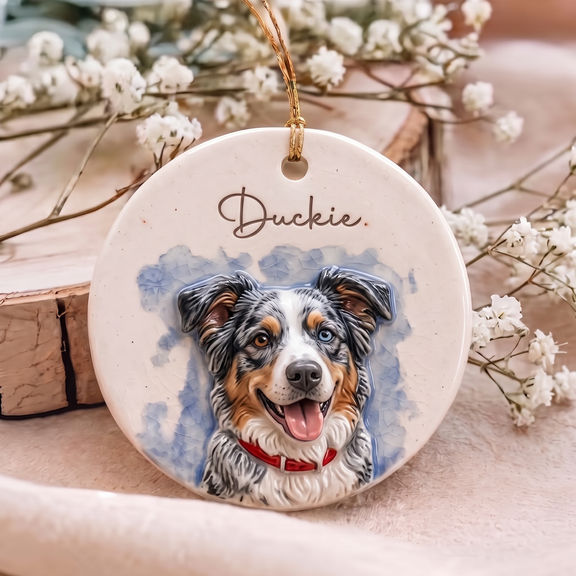 Pet Photo Ceramic Ornament