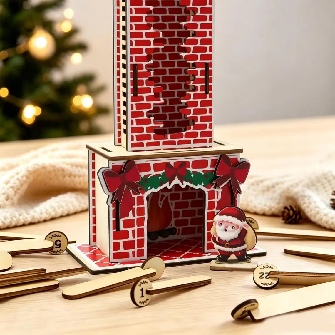 Red Brick Santa Chimney Advent Calendar | 24 Day_2