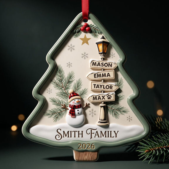 Personalized Family Ornaments: 9 Ideas With Every Name on the Tree