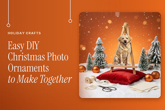 Easy DIY Christmas Photo Ornaments to Make Together