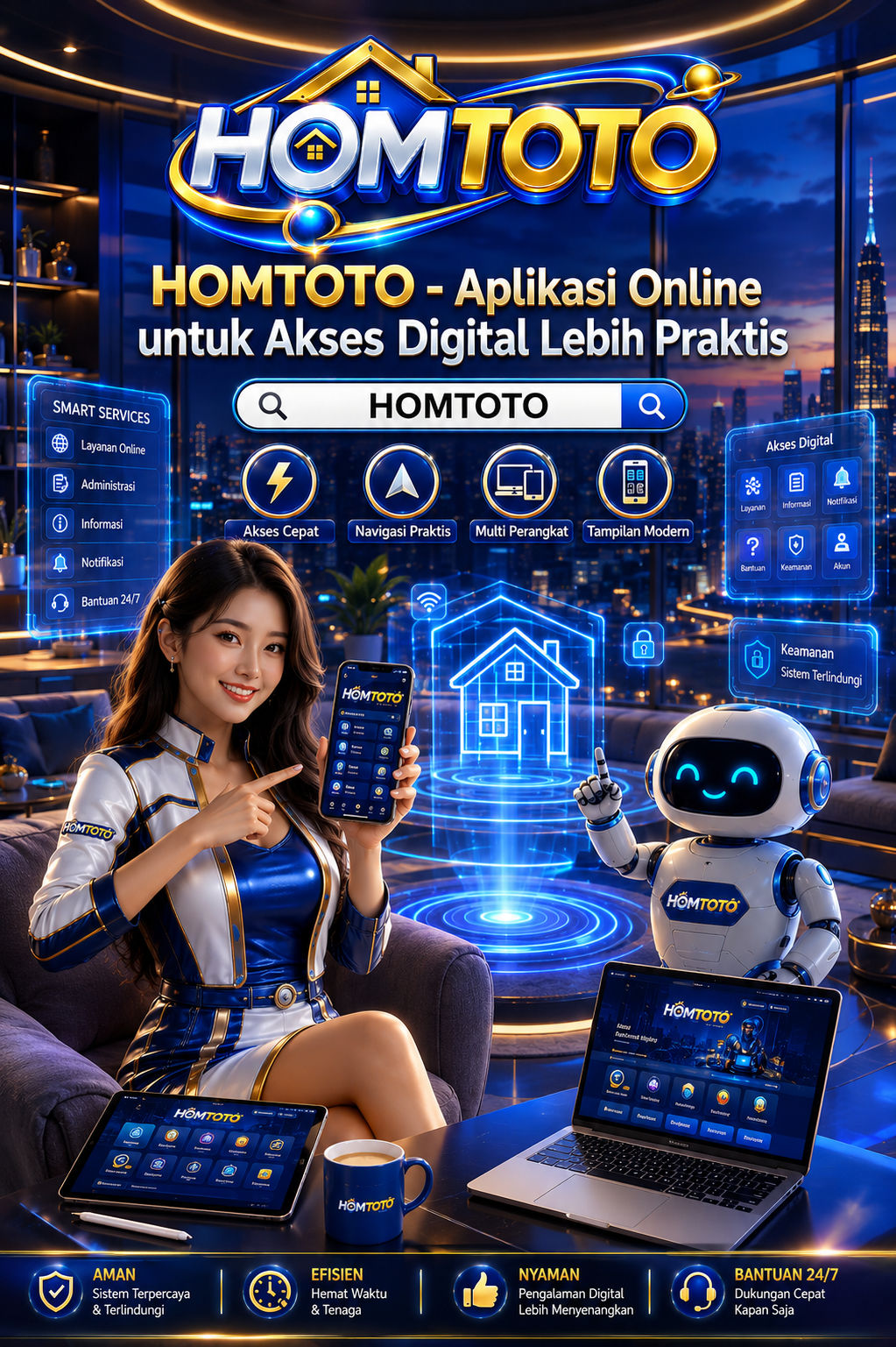 Pratinjau antarmuka HOMTOTO — aplikasi APK resmi Android v2.0.3